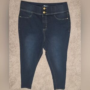 Just Be | Dark Blue | Pull-On Jeans | Large